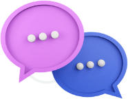 Image of two messages bubbles